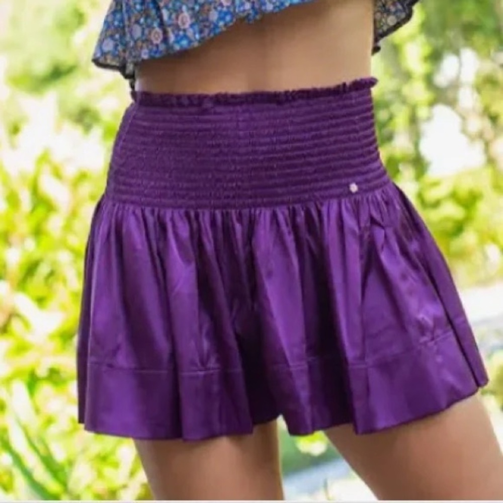 NEW Natural Life daisy skort dark purple